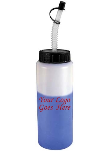 32 oz. Mood Sports Bottle with Flexible Straw