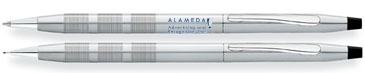 Classic Century Satin Chrome Ballpoint Pen & 0.7MM Pencil Set