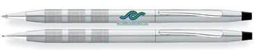 Classic Century Satin Chrome Ballpoint Pen & 0.7MM Pencil Set