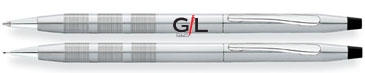 Classic Century Satin Chrome Ballpoint Pen & 0.7MM Pencil Set