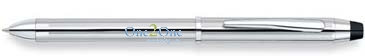 Tech3+ Lustrous Chrome Multifunction Pen