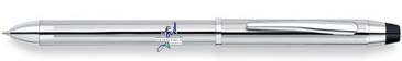 Tech3+ Lustrous Chrome Multifunction Pen