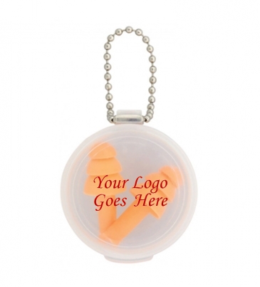 Silicone Earplug Keychain