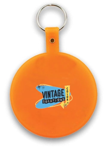 Large Circle Flexible Key Tag