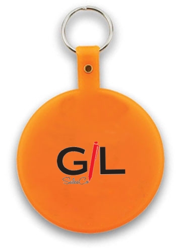 Large Circle Flexible Key Tag