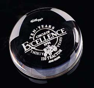 Dome Paperweight 3-1/2" Dia.