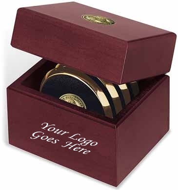 Four Coasters with Solid Cherry Chest