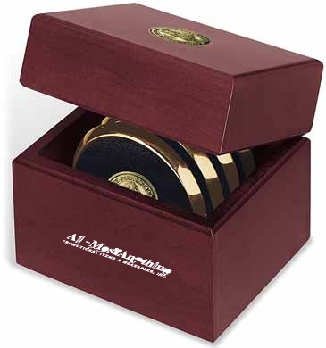 Four Coasters with Solid Cherry Chest