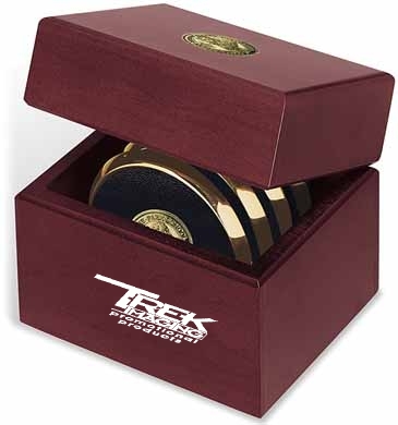 Four Coasters with Solid Cherry Chest