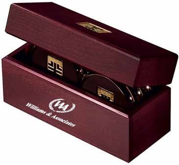 Six Coasters with Solid Cherry Chest