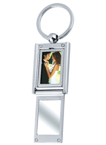 Rectangle Photo Frame/Mirror Key Chain