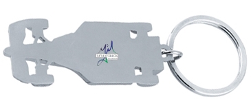 Metal Race Car Key Chain
