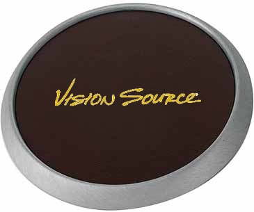 Round Brushed Zinc Coaster