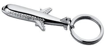 Metal Airplane Keychain