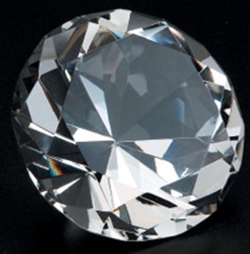 Crystal Diamond Paperweight(Clear)