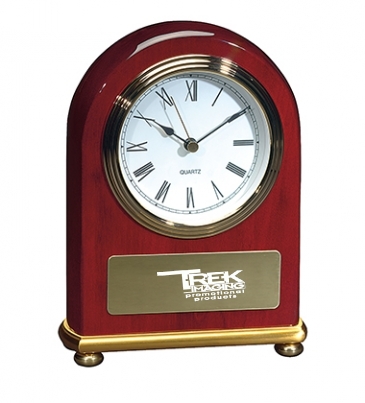 Rosewood Arch Clock