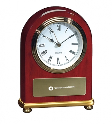 Rosewood Arch Clock