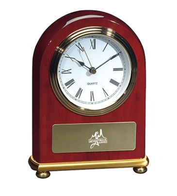 Rosewood Arch Clock
