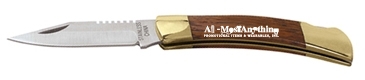 Small Rosewood Pocket Knife - Gold