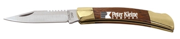 Small Rosewood Pocket Knife - Gold