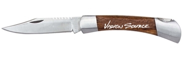 Small Rosewood Pocket Knife - Silver