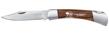 Small Rosewood Pocket Knife - Silver