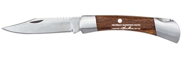 Small Rosewood Pocket Knife - Silver