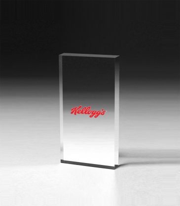 Rectangular Acrylic Paperweight - 5” x 7” x 3/4”