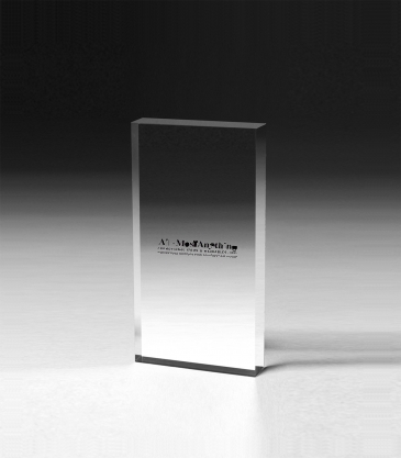Rectangular Acrylic Paperweight - 5” x 7” x 3/4”