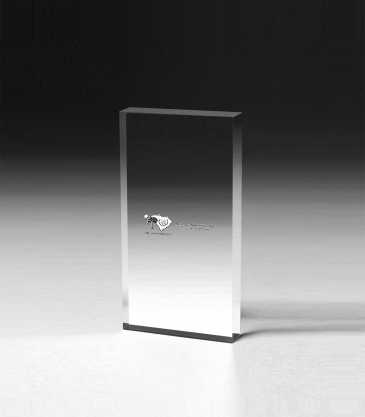 Rectangular Acrylic Paperweight - 5” x 7” x 3/4”