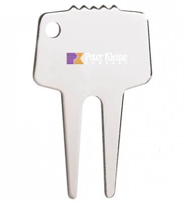 Silver-Tone Divot Repair Tool