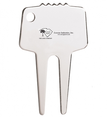 Silver-Tone Divot Repair Tool