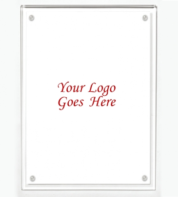 Certificate Holder - Clear on Clear - 8 1/2" x 11" Insert