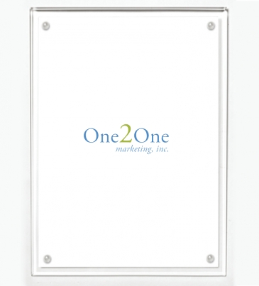 Certificate Holder - Clear on Clear - 8 1/2" x 11" Insert