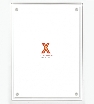 Certificate Holder - Clear on Clear - 8 1/2" x 11" Insert