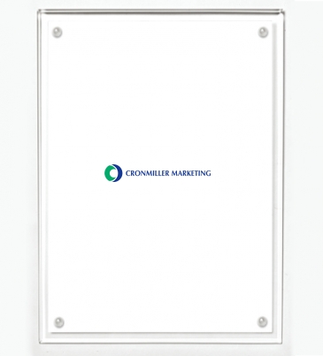 Certificate Holder - Clear on Clear - 8 1/2" x 11" Insert