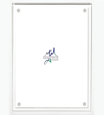 Certificate Holder - Clear on Clear - 8 1/2" x 11" Insert