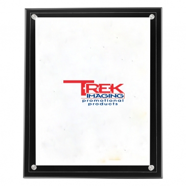 Certificate Holder Clear on Black - 8 1/2" x 11" Insert