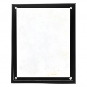 Certificate Holder Clear on Black - 8 1/2" x 11" Insert