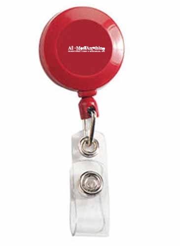 "BELLEFONTAINE VL" 30" Cord Round Retractable Badge Reel and Badg