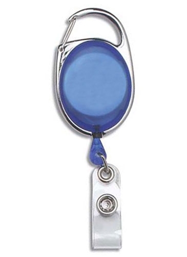 "OBERLIN" 30" Cord Retractable Carabiner Style Badge Reel and Bad