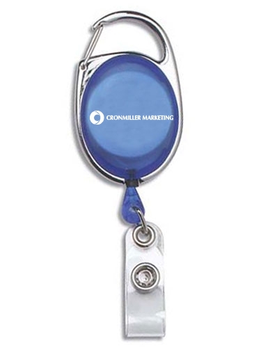 "OBERLIN" 30" Cord Retractable Carabiner Style Badge Reel and Bad