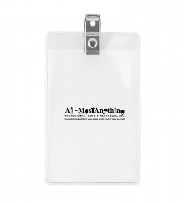 Clear Badgeholder Fits 2-1/2" X 3-3/4" Insert
