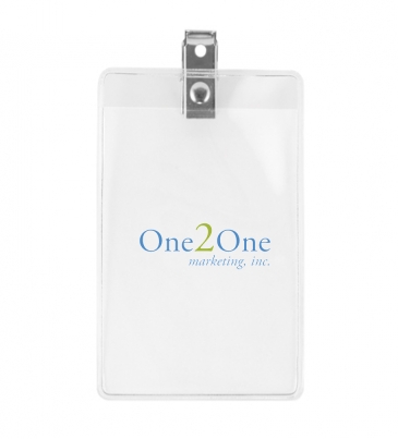 Clear Badgeholder Fits 2-1/2" X 3-3/4" Insert