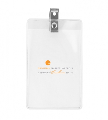 Clear Badgeholder Fits 2-1/2" X 3-3/4" Insert