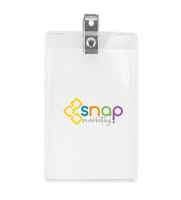 Clear Badgeholder Fits 2-1/2" X 3-3/4" Insert