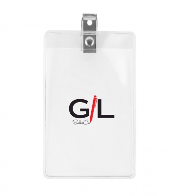 Clear Badgeholder Fits 2-1/2" X 3-3/4" Insert