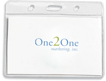 Clear Badge Holder Fits 3-3/8” x 2-1/2” Insert