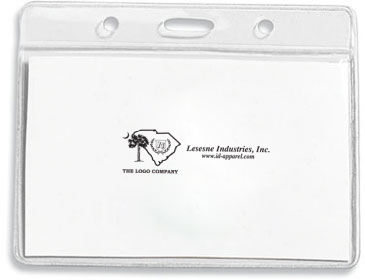 Clear Badge Holder Fits 3-3/8” x 2-1/2” Insert