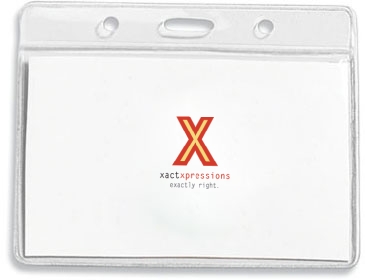 Clear Badge Holder Fits 3-3/8” x 2-1/2” Insert